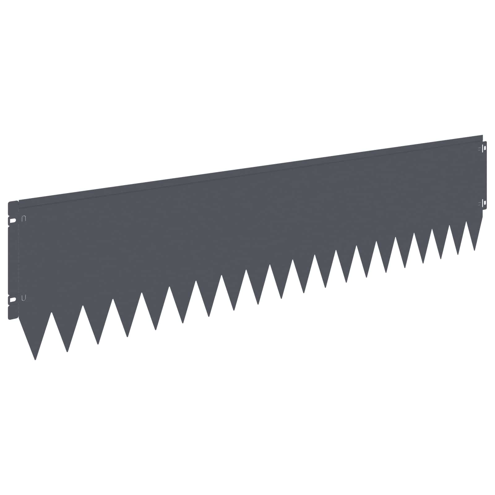 Gazonrand 20 st 103 x 25 cm Staal Antracietkleurig