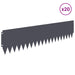 Gazonrand 20 st 103 x 25 cm Staal Antracietkleurig
