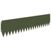 Gazonrand 10 st 103 x 25 cm Staal Olijfgroen