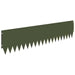 Gazonrand 20 st 103 x 25 cm Staal Olijfgroen