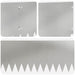 Gazonrand 20 st 103 x 25 cm Staal Zilverkleurig