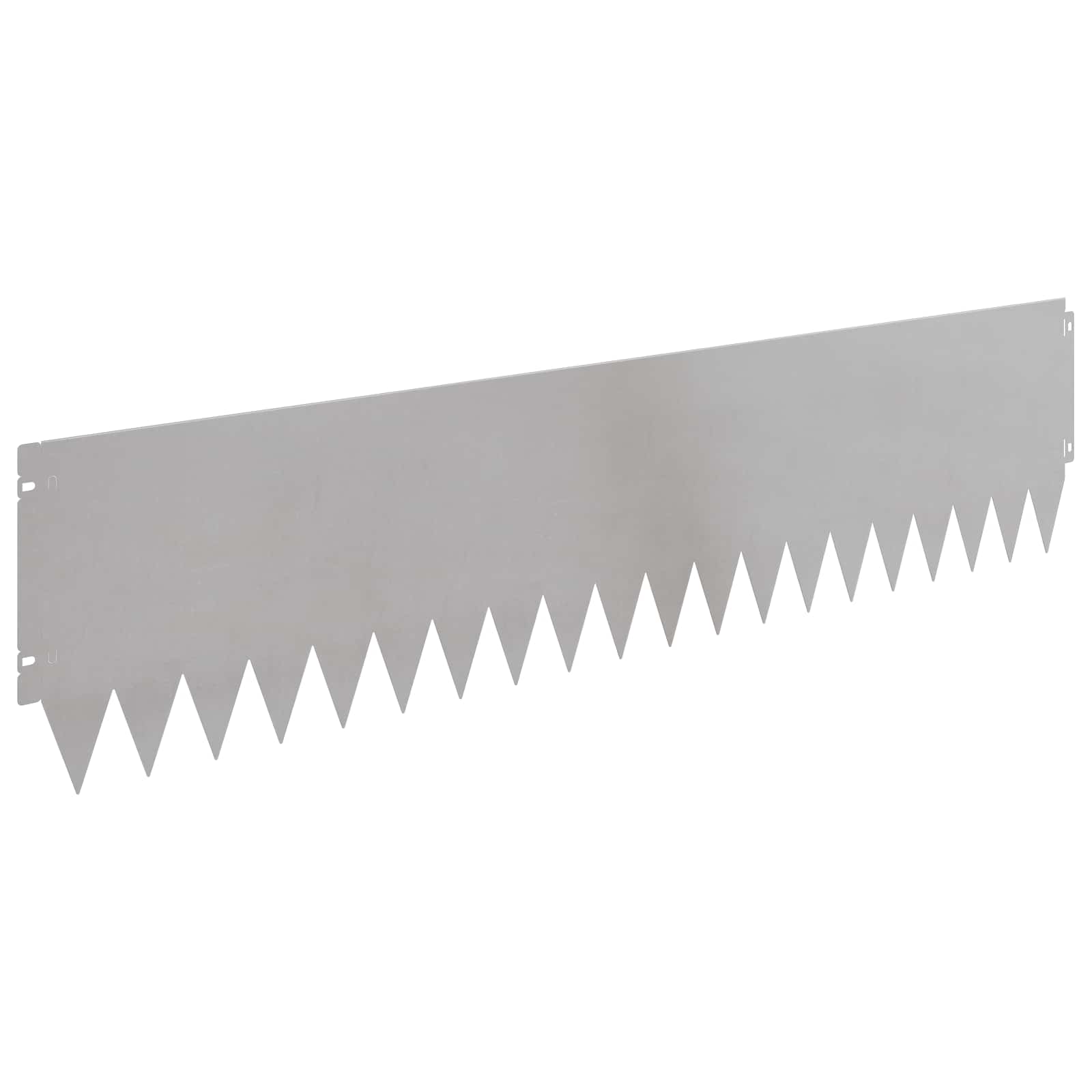 Gazonrand 20 st 103 x 25 cm Staal Zilverkleurig