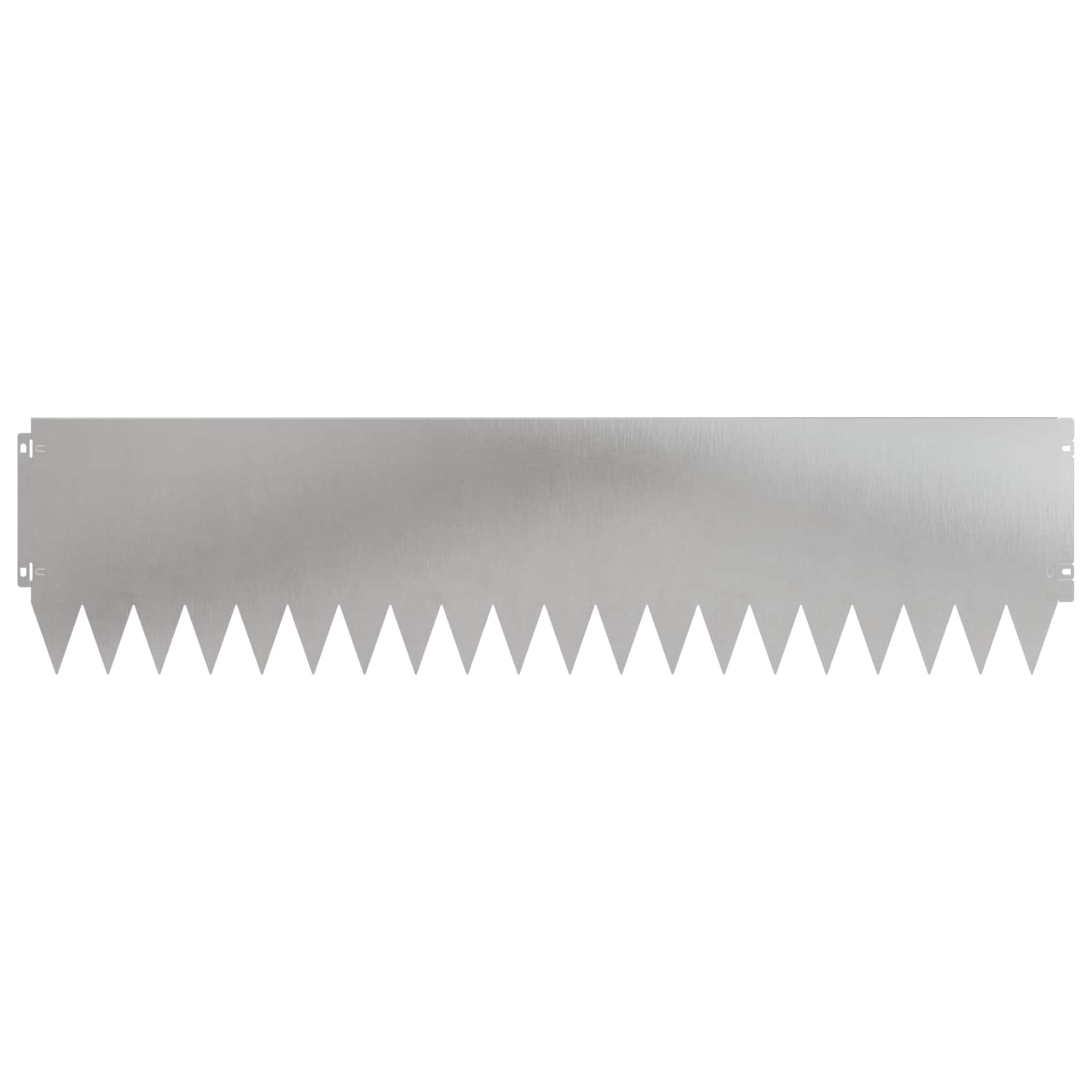 Gazonrand 20 st 103 x 25 cm Staal Zilverkleurig