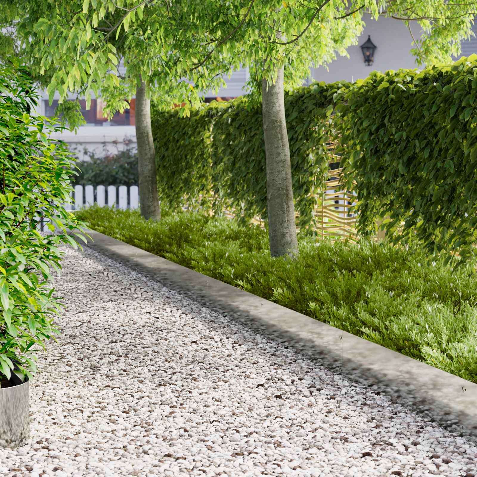 Gazonrand 10 st 103 x 25 cm Staal Zilverkleurig