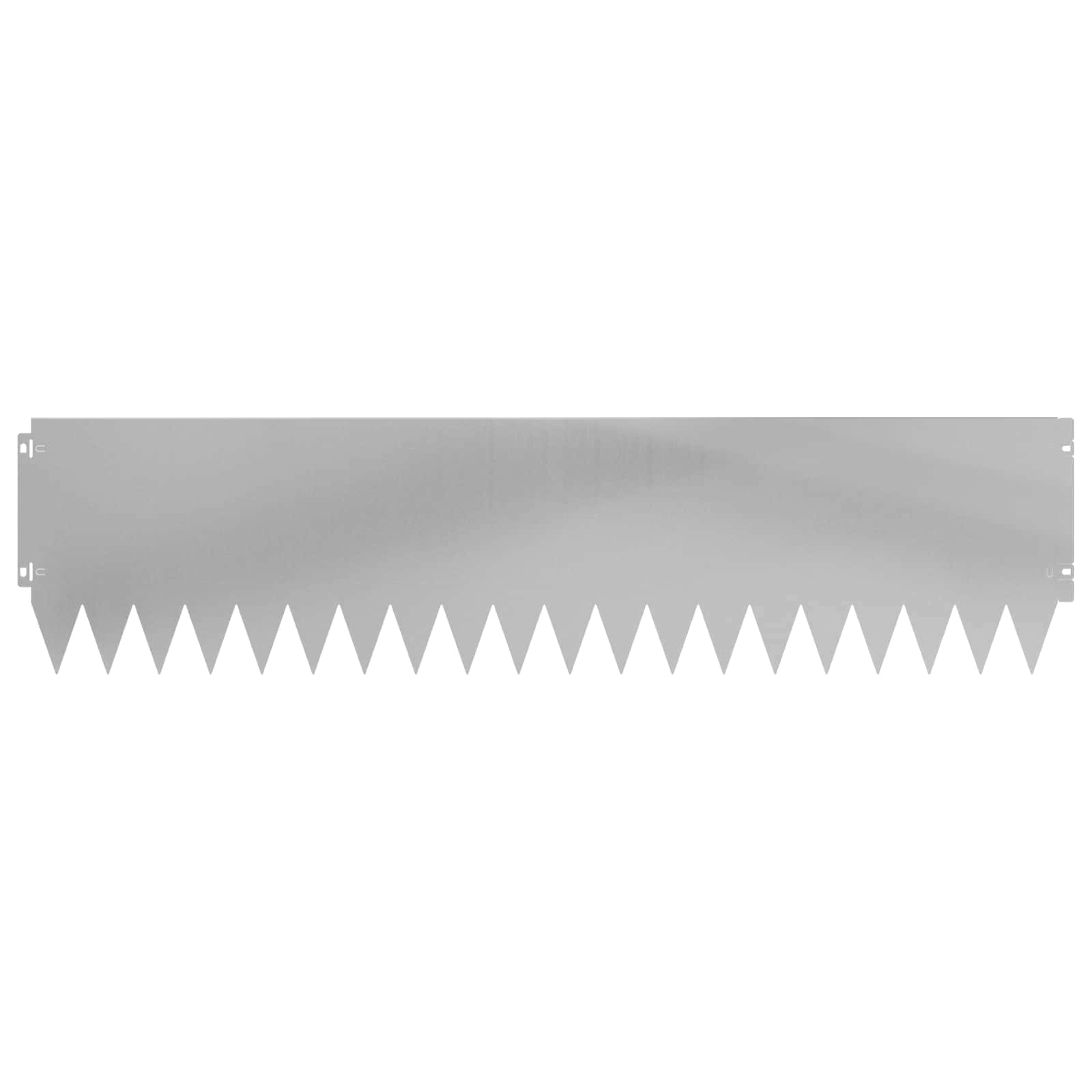 Gazonrand 10 st 103 x 25 cm Staal Zilverkleurig