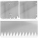 Gazonrand 20 st 103 x 25 cm Staal Zilverkleurig