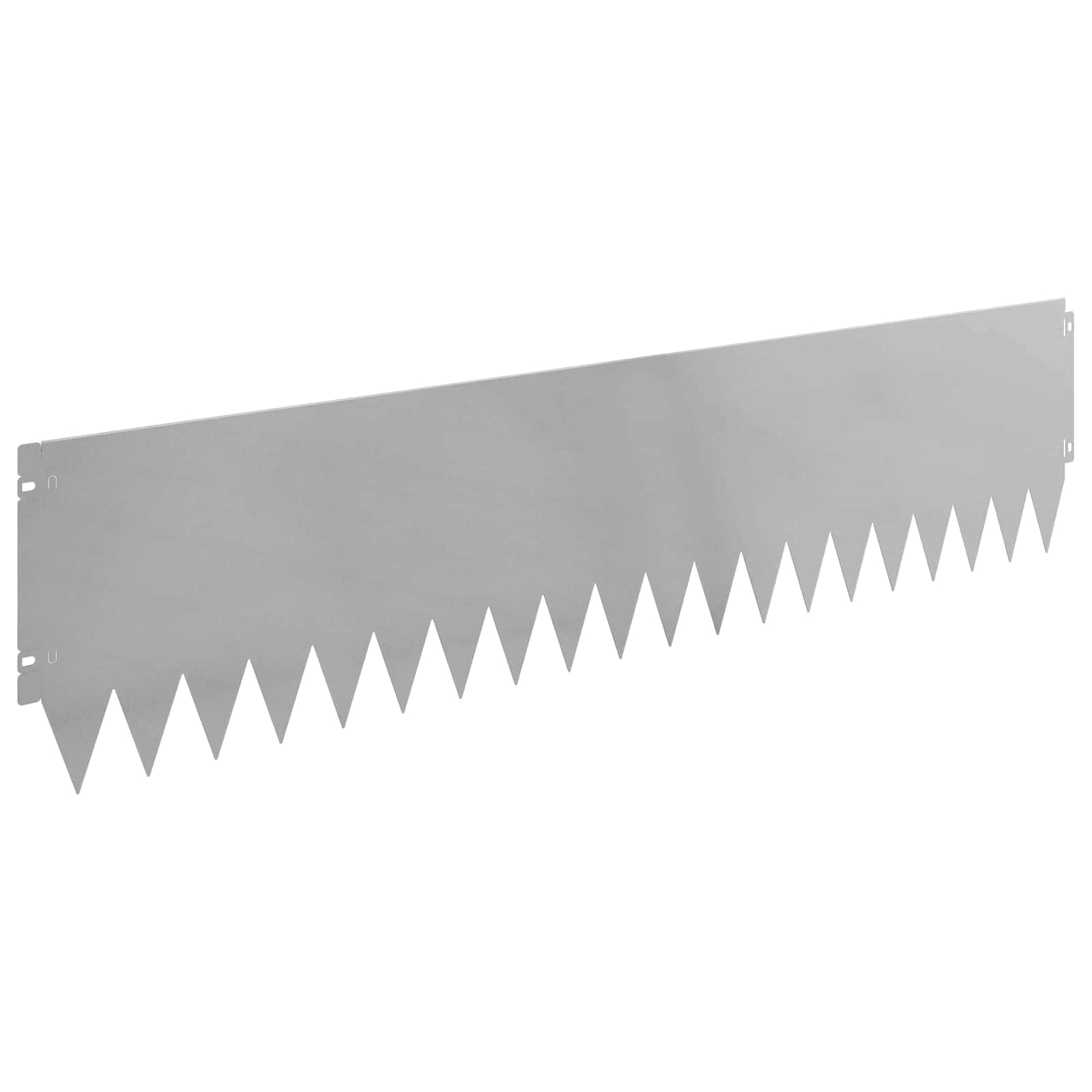 Gazonrand 20 st 103 x 25 cm Staal Zilverkleurig