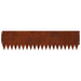 Gazonrand 10 st 103 x 25 cm Staal Roestig