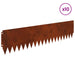 Gazonrand 10 st 103 x 25 cm Staal Roestig