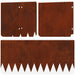 Gazonrand 20 st 103 x 25 cm Staal Roestig