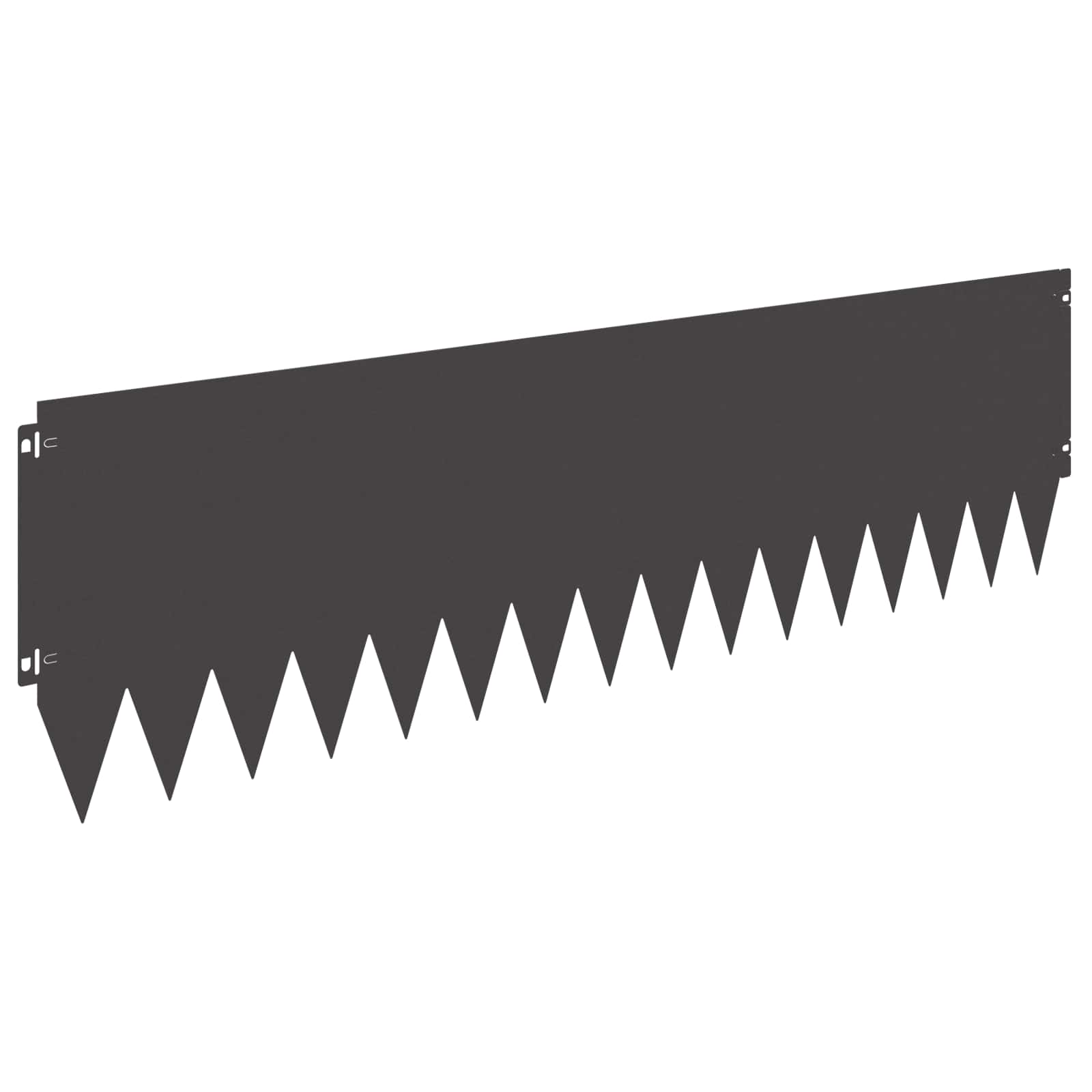 Gazonrand 20 st 103 x 30 cm Staal Zwart