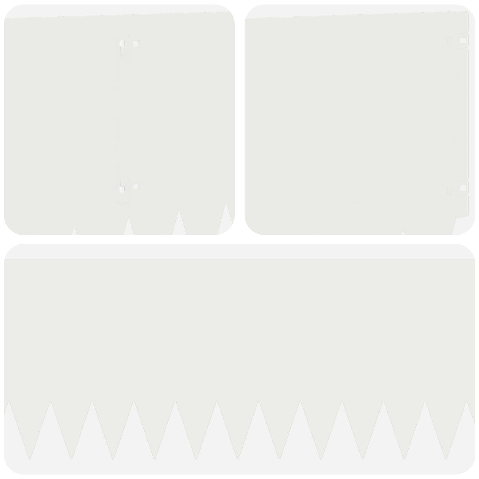 Gazonrand 20 st 103 x 30 cm Staal Wit
