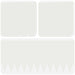 Gazonrand 20 st 103 x 30 cm Staal Wit