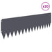 Gazonrand 20 st 103 x 30 cm Staal Antracietkleurig