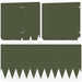 Gazonrand 20 st 103 x 30 cm Staal Olijfgroen