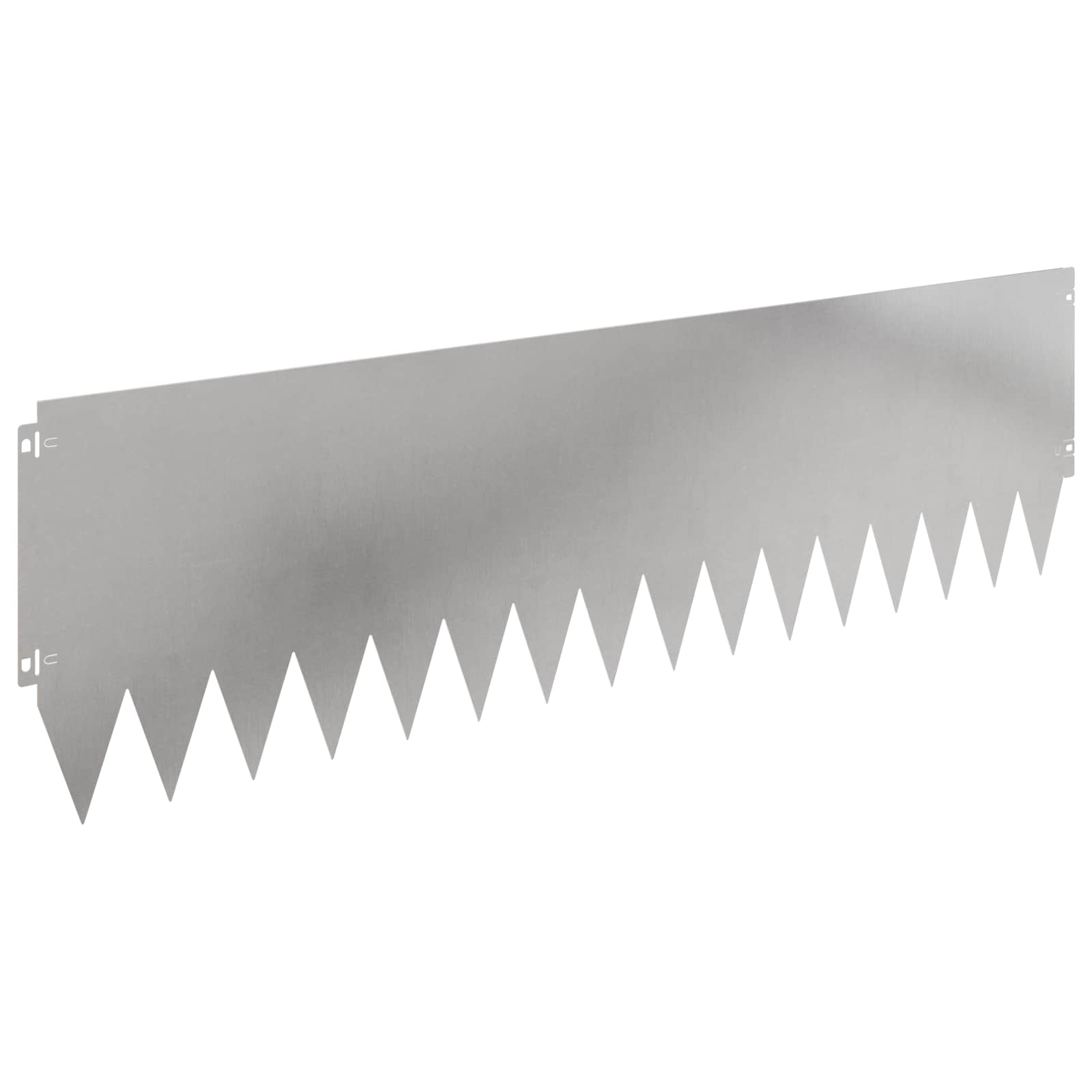 Gazonrand 10 st 103 x 30 cm Staal Zilverkleurig