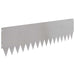 Gazonrand 10 st 103 x 30 cm Staal Zilverkleurig