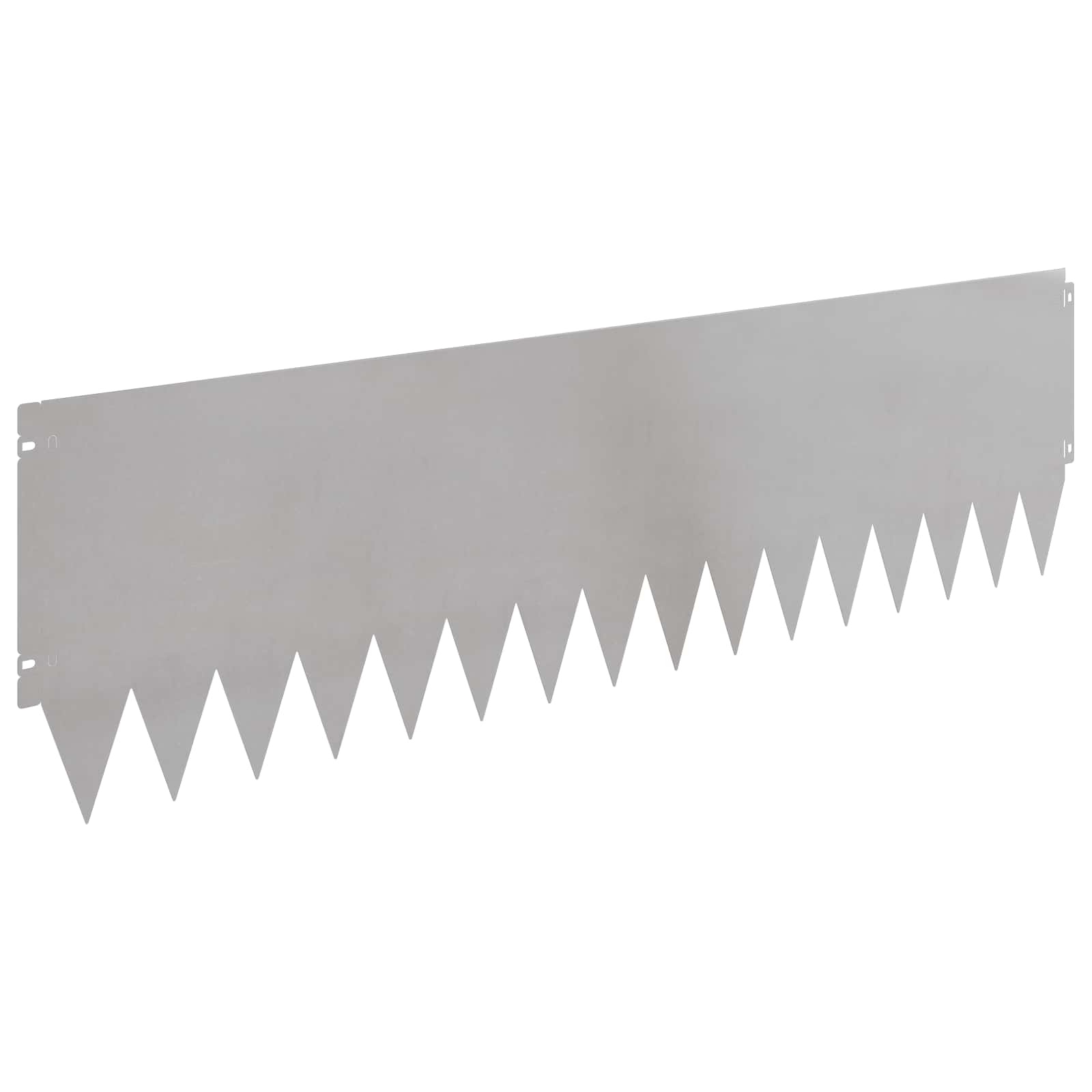 Gazonrand 20 st 103 x 30 cm Staal Zilverkleurig