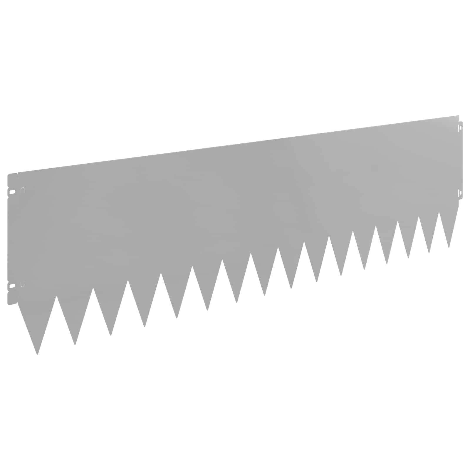 Gazonrand 20 st 103 x 30 cm Staal Zilverkleurig