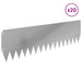Gazonrand 20 st 103 x 30 cm Staal Zilverkleurig