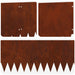Gazonrand 10 st 103 x 30 cm Staal Roestig