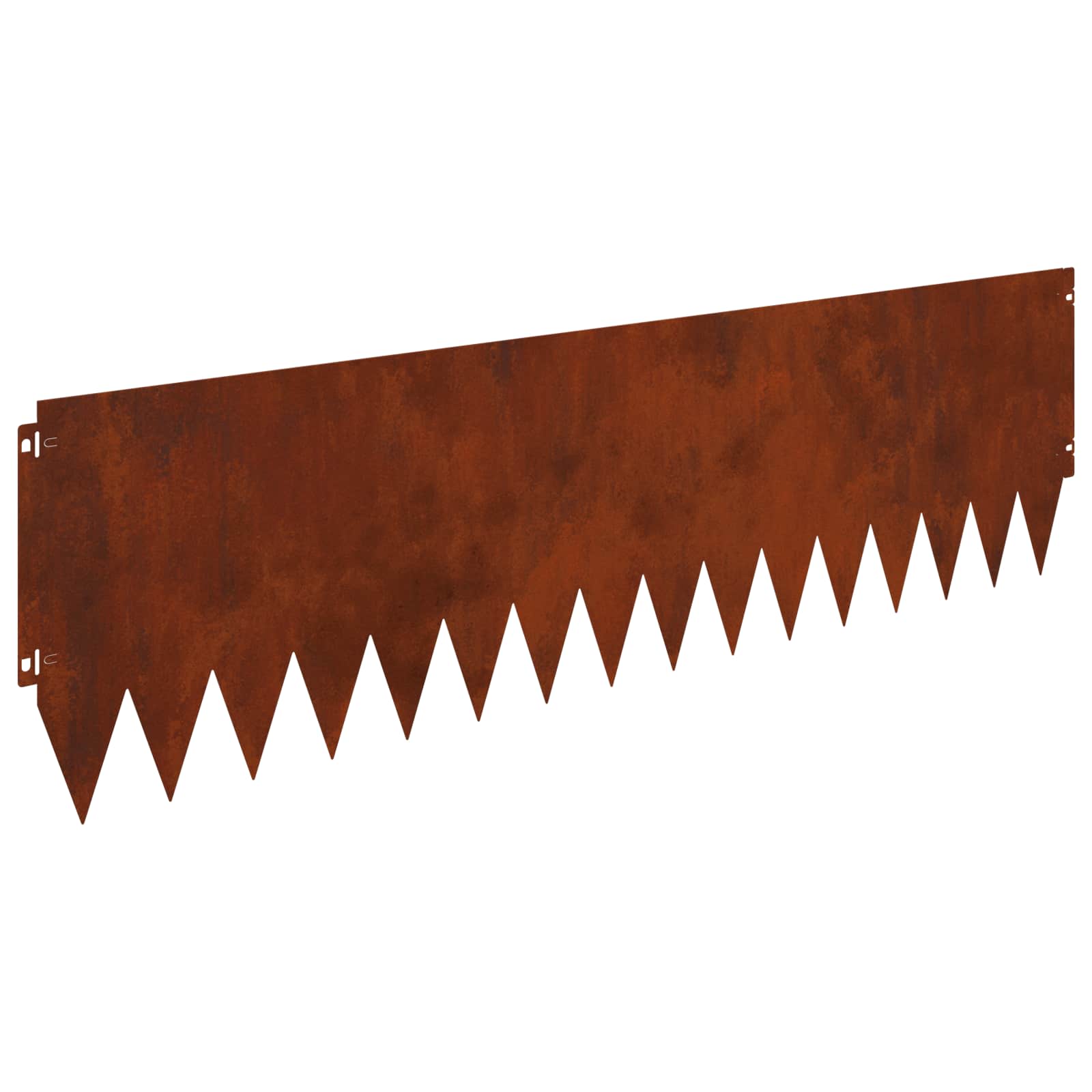 Gazonrand 10 st 103 x 30 cm Staal Roestig