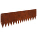 Gazonrand 10 st 103 x 30 cm Staal Roestig