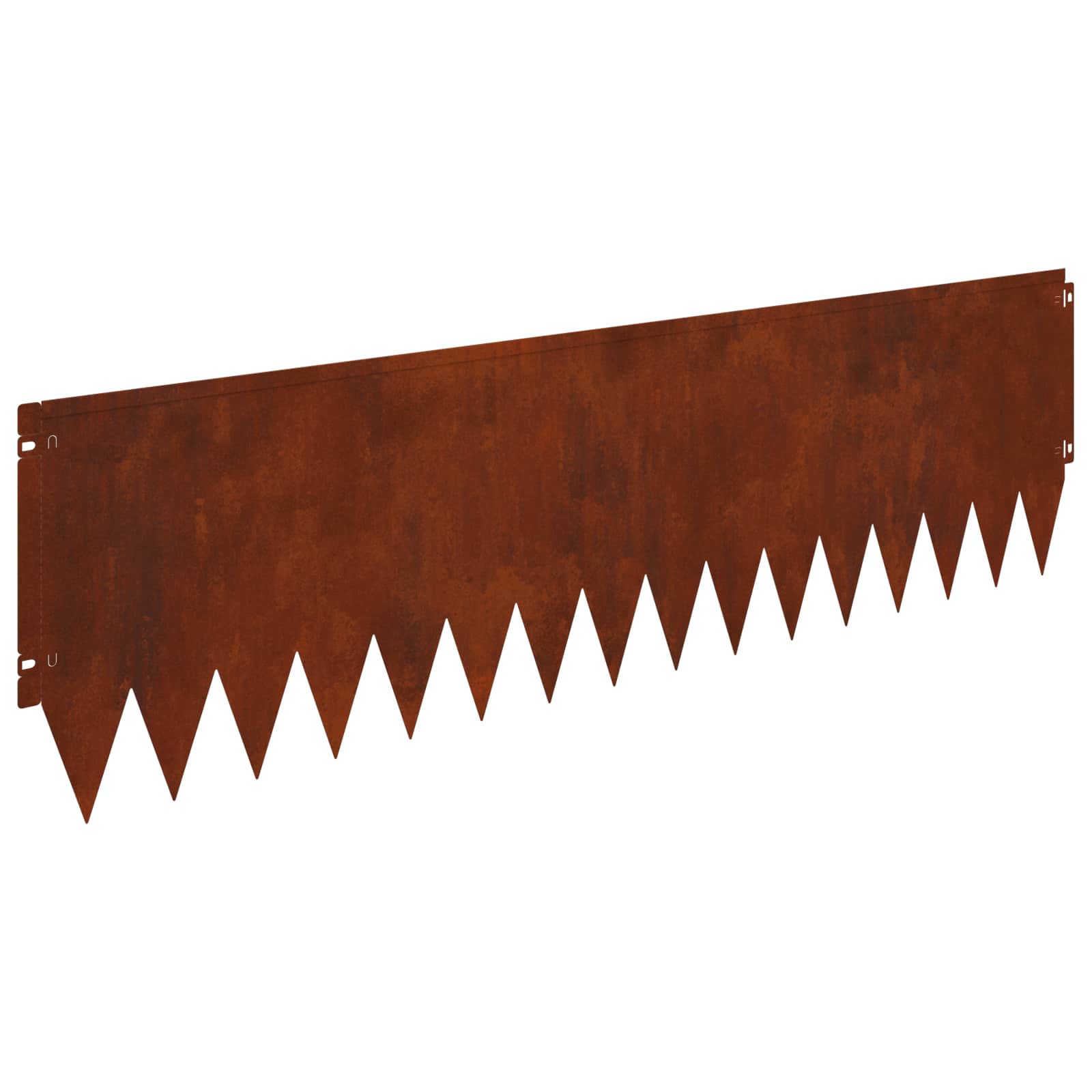 Gazonrand 10 st 103 x 30 cm Staal Roestig