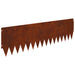 Gazonrand 10 st 103 x 30 cm Staal Roestig