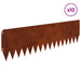 Gazonrand 10 st 103 x 30 cm Staal Roestig