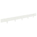 Gazonrand 10 st 100 x 12 cm Staal Wit