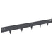 Gazonrand 10 st 100 x 12 cm Staal Antracietkleurig