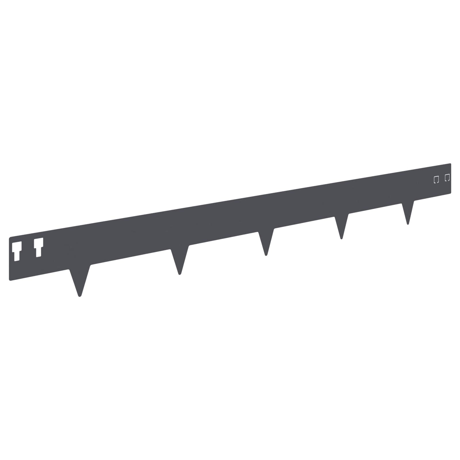 Gazonrand 30 st 100 x 12 cm Staal Antracietkleurig