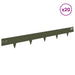 Gazonrand 20 st 100 x 12 cm Staal Olijfgroen