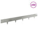 Gazonrand 50 st 100 x 12 cm Staal Zilverkleurig