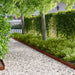 Gazonrand 30 st 100 x 12 cm Staal Roestig