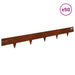 Gazonrand 50 st 100 x 12 cm Staal Roestig