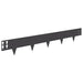 Gazonrand 30 st 100 x 15 cm Staal Zwart