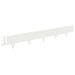 Gazonrand 10 st 100 x 15 cm Staal Wit