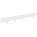 Gazonrand 20 st 100 x 15 cm Staal Wit