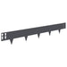 Gazonrand 20 st 100 x 15 cm Staal Antracietkleurig