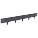 Gazonrand 30 st 100 x 15 cm Staal Antracietkleurig
