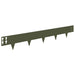 Gazonrand 20 st 100 x 15 cm Staal Olijfgroen