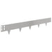 Gazonrand 10 st 100 x 15 cm Staal Zilverkleurig
