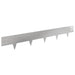Gazonrand 30 st 100 x 15 cm Staal Zilverkleurig