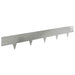 Gazonrand 10 st 100 x 15 cm Staal Zilverkleurig