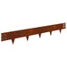 Gazonrand 10 st 100 x 15 cm Staal Roestig