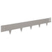 Gazonrand 20 st 100 x 15 cm Staal Roestig