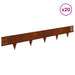 Gazonrand 20 st 100 x 15 cm Staal Roestig