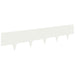 Gazonrand 30 st 100 x 20 cm Staal Wit